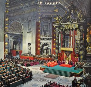 Seduta del Vaticano II del 1962.